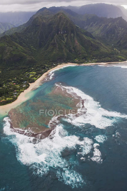 Vista aerea della barriera corallina — Foto stock