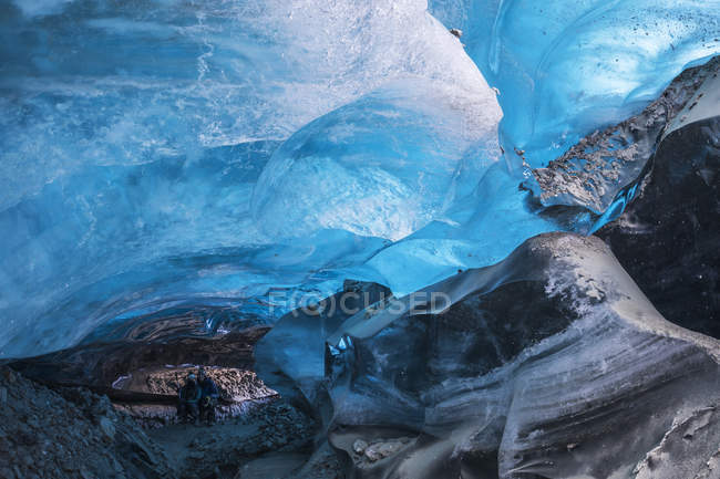 Imagen dentro del glaciar Canwell - foto de stock