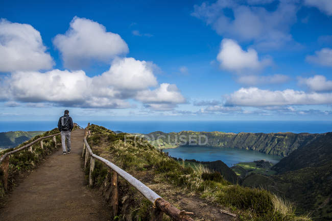 Spectacular view from Sete Cidades; — стокове фото
