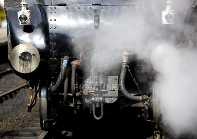 Locomotora de vapor Sir Nigel Gresley - foto de stock