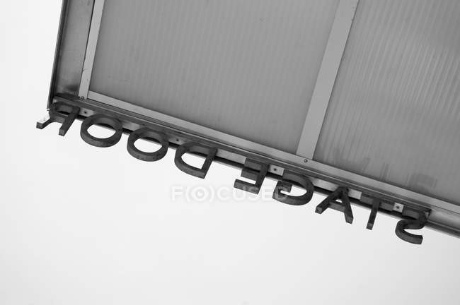 Inverted Stage Door Sign — Stock Photo