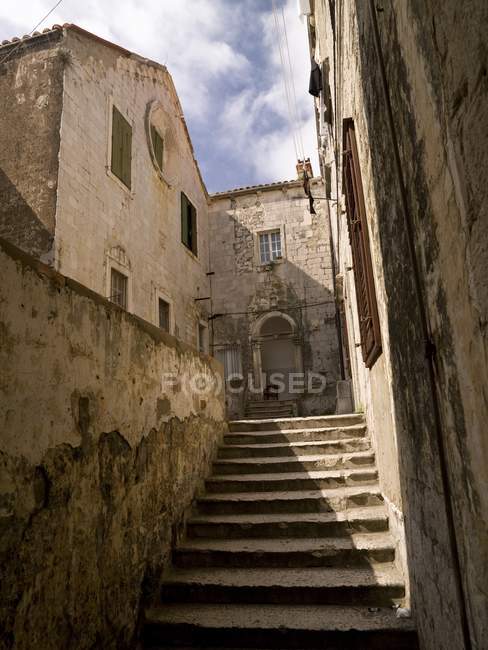View of stairs and buildings — Stock Photo