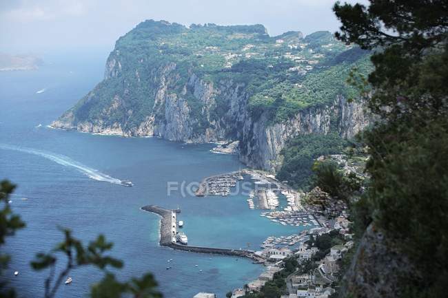 Vista panorámica de Capri - foto de stock