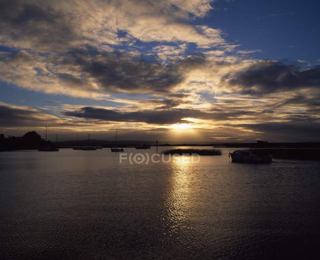 Sunset Kilgarvan Harbour — стокове фото