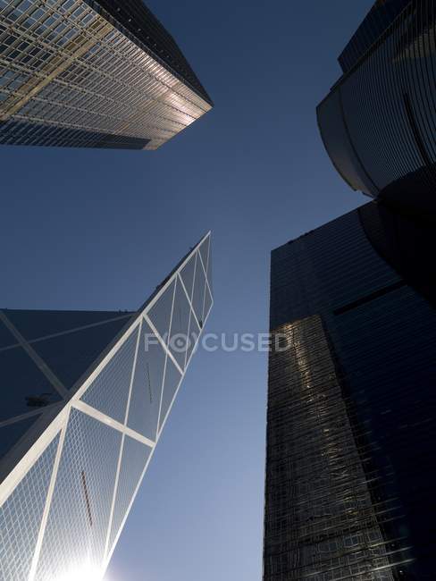 Gebäude in der Innenstadt von Hongkong, China — Stockfoto