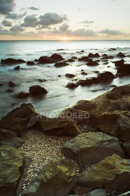 Rocks In Shallow Water — Stock Photo