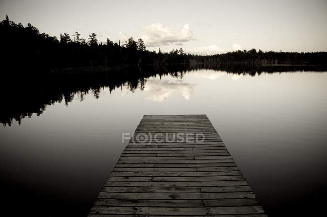 Pier at Lake Of Woods — Stock Photo