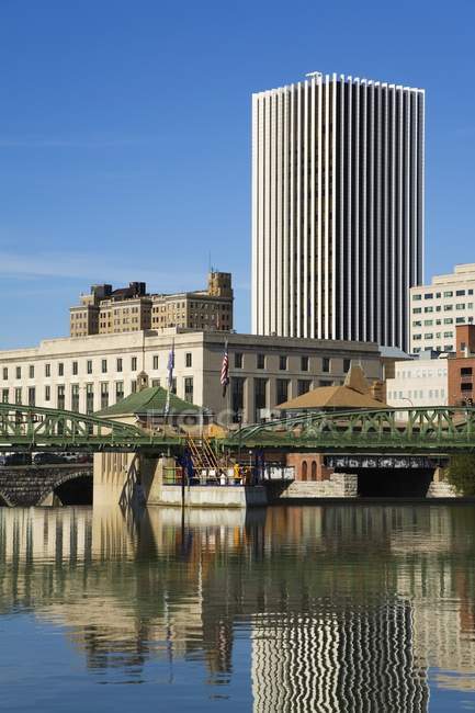Río Genesee, Rochester - foto de stock