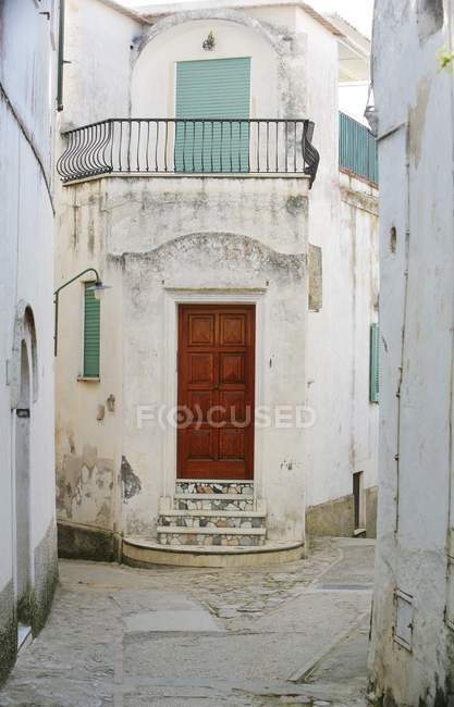 Red Doorway And Street — Stock Photo