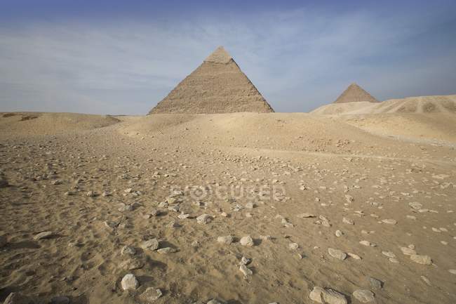 Pirámides de guiza en Egipto - foto de stock