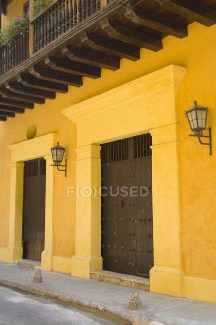 Doors In Old Walled City District — Stock Photo