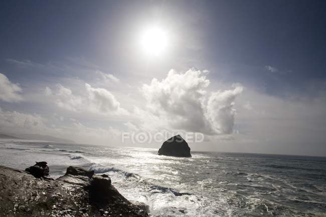 Vue panoramique du rocher Haystack — Photo de stock