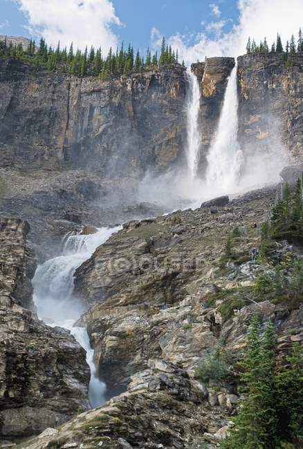 Twin Falls In Yoho National Park — Stock Photo