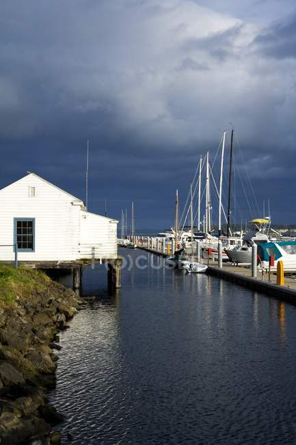 Marina de Point Hudson — Photo de stock