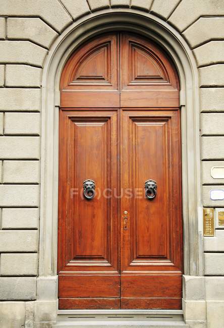 Heavy Wooden Door — стоковое фото