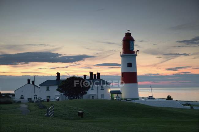 Lighthouse; Whitburn, Tyne And Wear — Stock Photo