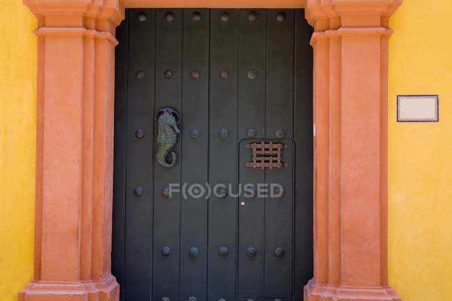 Door In Old Walled City — Stock Photo