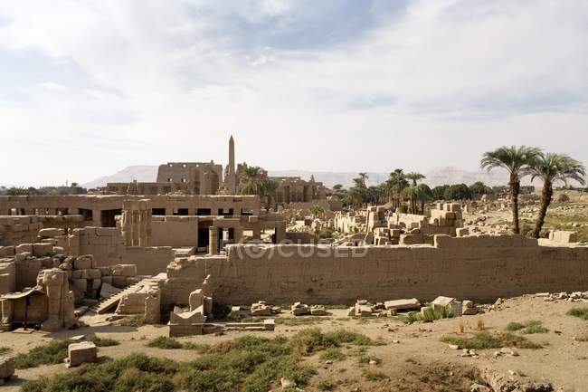 Храмы Карнака в Египте — стоковое фото