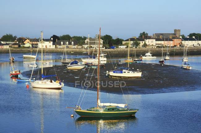 Dungarvan Harbour with ships — Stock Photo