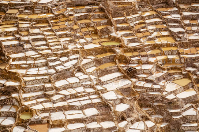 Maras Salt Flats, Valle Sacra; provincia di Cuzco, Perù — Foto stock