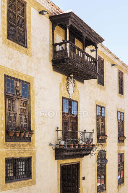Casa lercaro, 17. Jahrhundert; la oratava, Teneriffa Nord, Kanarische Inseln, Spanien — Stockfoto