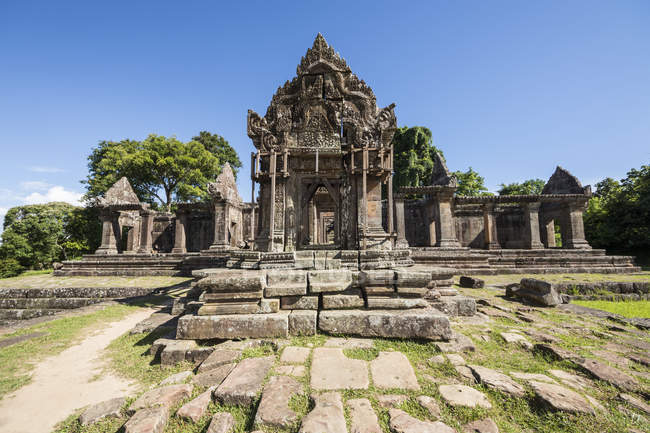 Gopura Iv, Преахвіхеа Vihear храму; Преахвіхеа Vihear, Камбоджа — стокове фото