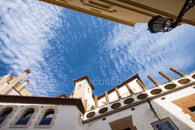 Esterno dell'edificio dell'archivio storico di Sitges sulla costa della provincia di Barcellona; Sitges, Catalogna, Spagna — Foto stock