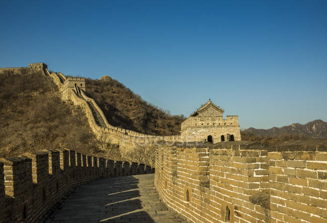 La Gran Muralla de China; Mutianyu, Condado de Huairou, China - foto de stock