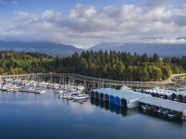 Bayshore West Marina ; Vancouver, Colombie-Britannique, Canada — Photo de stock