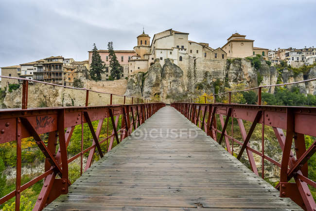 San Pablo Bridge; Cuenca, Spain — Stock Photo