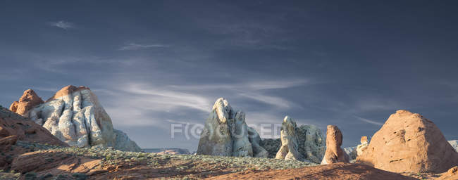 Cúpulas brancas, Valley of Fire State Park, Nevada, Estados Unidos da América — Fotografia de Stock