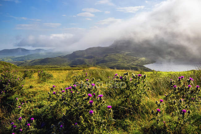 Atemberaubende Landschaft bei lough salt; county donegal, irland — Stockfoto