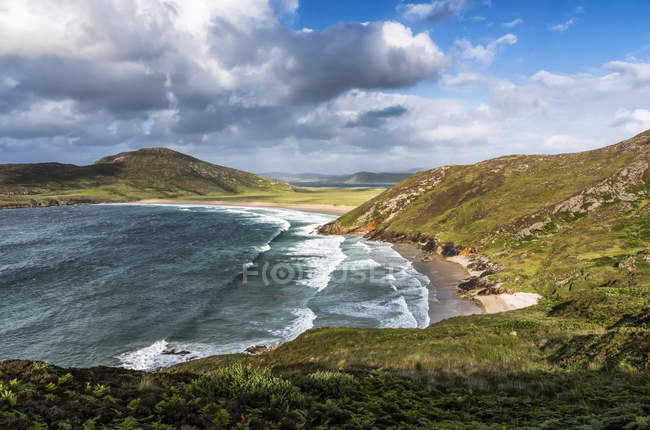 Tranarossan Beach sulla penisola di Rosguill, contea di Donegal, Irlanda — Foto stock