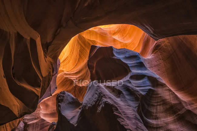 Vista panorâmica do belo e famoso Upper Antelope Canyon, Arizona, Estados Unidos da América — Fotografia de Stock