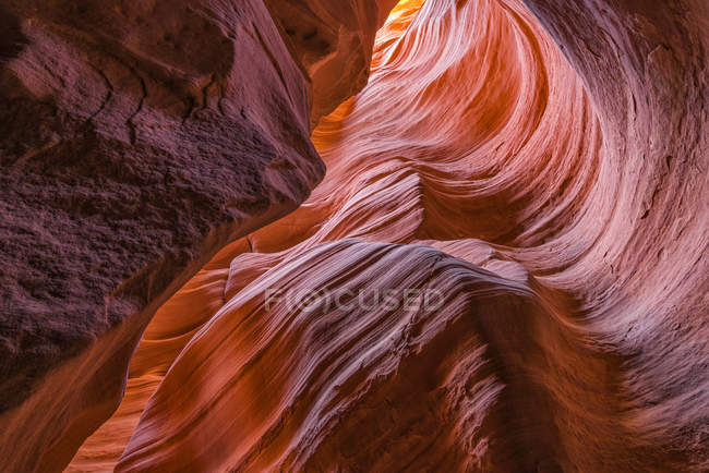 Scenic view of majestic Slot canyon known as Rattlesnake Canyon; Page, Arizona, United States of America — Stock Photo