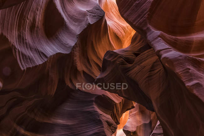 Vista panorámica del hermoso y famoso Cañón del Antílope Superior, Arizona, Estados Unidos de América - foto de stock