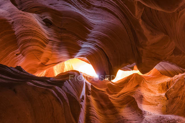 Vista panorâmica do majestoso canyon Slot conhecido como Rattlesnake Canyon; Page, Arizona, Estados Unidos da América — Fotografia de Stock