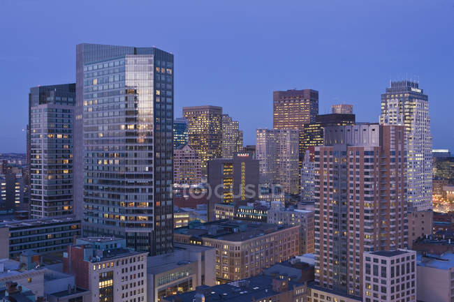 Мальовничий вид на міський пейзаж Бостон, Саффолк, Массачусетс, США — стокове фото