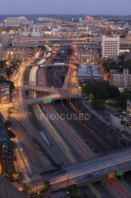 Живописный вид на красивый городской город Бостон, округ Саффолк, штат Массачусетс, США — стоковое фото