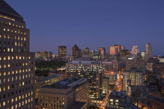 Scenic view of beautiful urban city of Boston, Suffolk County, Massachusetts, USA — Stock Photo
