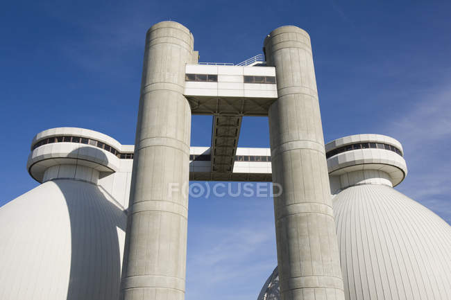 Digester tanks in a water treatment plant — Stock Photo