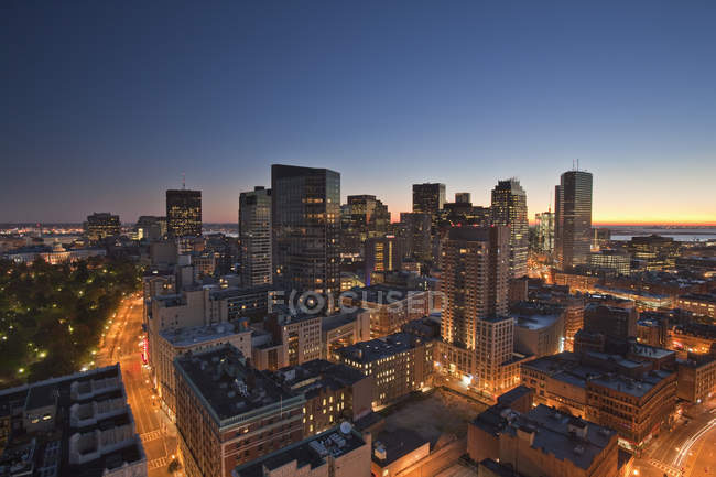 Scenic view of beautiful urban city of Boston, Suffolk County, Massachusetts, USA — Stock Photo