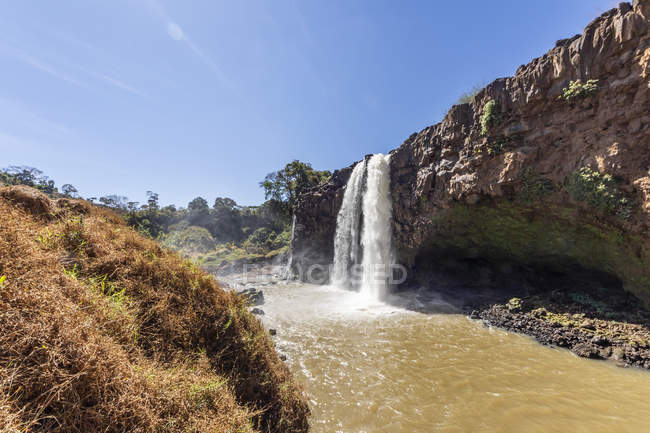 Тис - Абей (водоспад Блакитного Нілу); Амхара (Ефіопія) — стокове фото