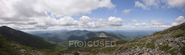 Scenic view of Mountain range, Franconia Ridge Trail, Mt Lafayette, New Hampshire, USA — Stock Photo