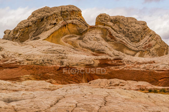 Le incredibili formazioni rocciose e arenarie di White Pocket; Arizona, Stati Uniti d'America — Foto stock
