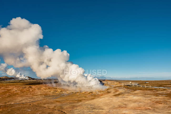 Gunnuhver Hot Spring, péninsule de Reykjanes ; Islande — Photo de stock