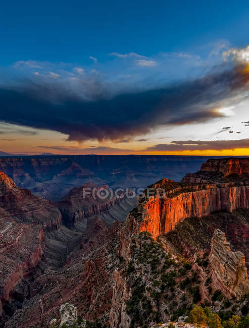 Scenic view of North Rim, Grand Canyon; Arizona, United States of America — Stock Photo