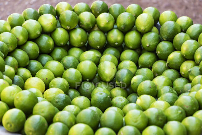 Limes on display at the Omdurman Market; Omdurman, Khartoum, Sudan — Stock Photo