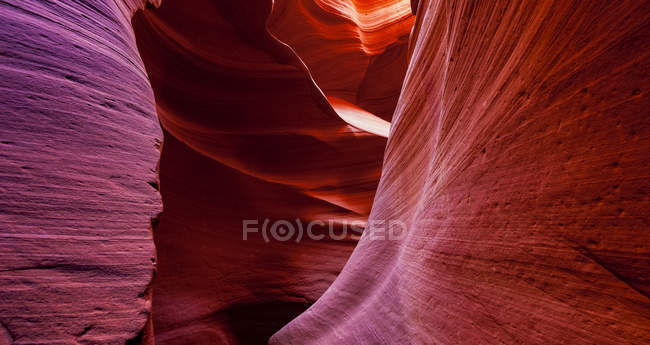 Vue panoramique de Lower Antelope Canyon ; Page, Arizona, États-Unis d'Amérique — Photo de stock