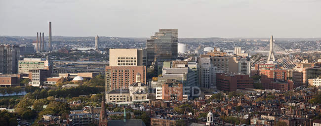 Panorama di Beacon Hill e Cambridge, Boston, Massachusetts, USA — Foto stock
